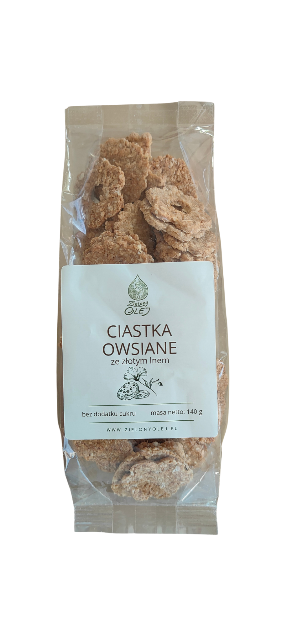 Ciastka owsiane ze złotym lnem