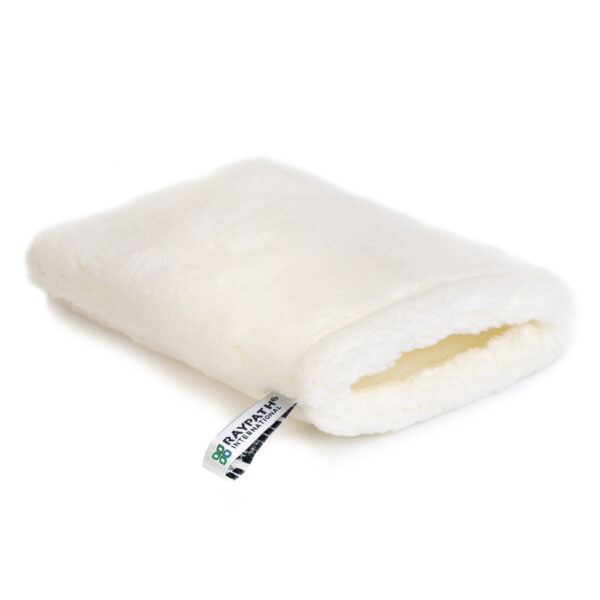 Rękawica czyszcząca z nanosrebrem Biała - na mokro