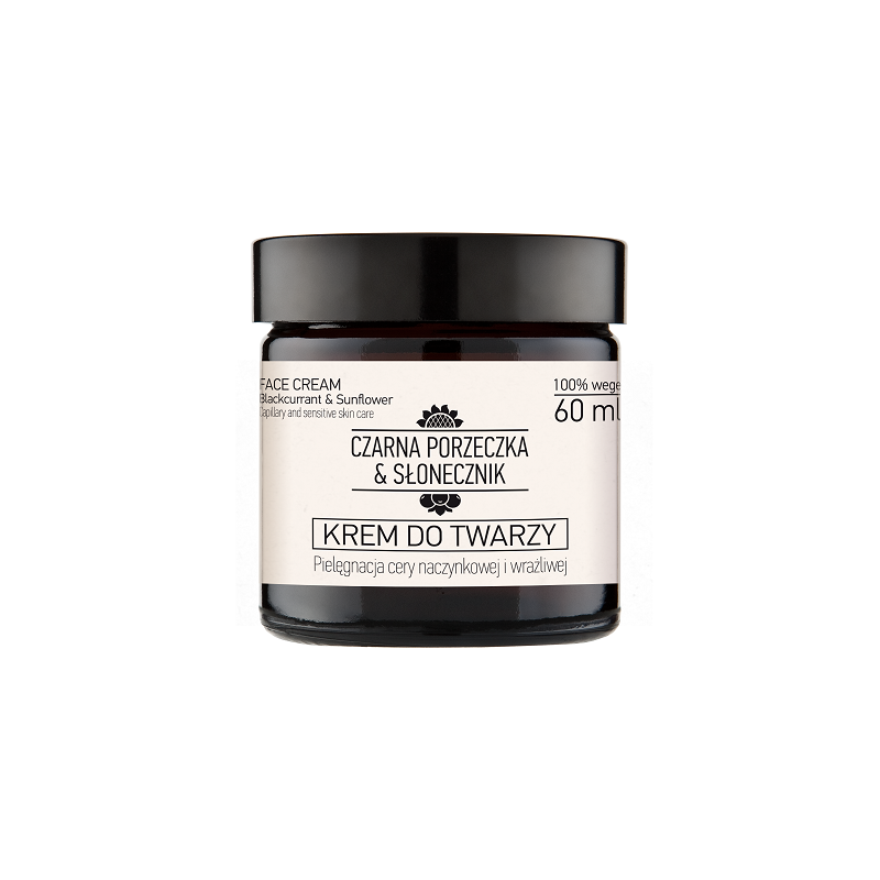 Krem do twarzy cera naczynkowa i wrażliwa Czarna porzeczka & Słonecznik 60 ml