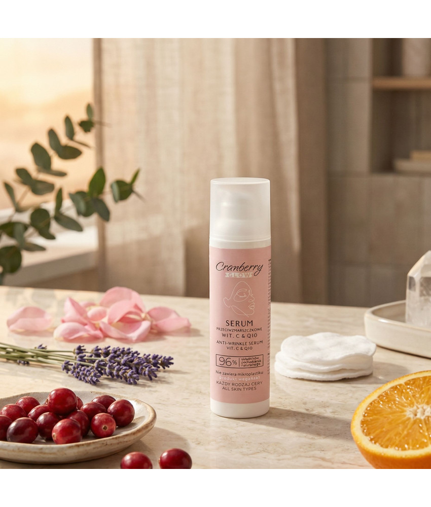 Serum przeciwzmarszczkowe wit. C & Q10 Cranberry Glow 30 ml - obrazek 3